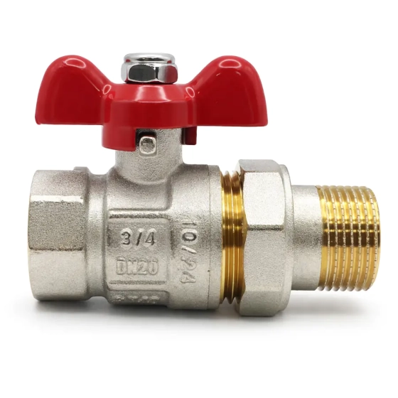 Кран шаровый полнопроходной металлический со сгоном НВ 3/4" FWB65-M20-F20X
