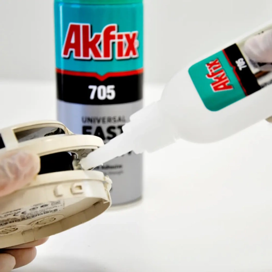 Клей Akfix 705 с активатором для экспресс склеивания 50 г+200 мл