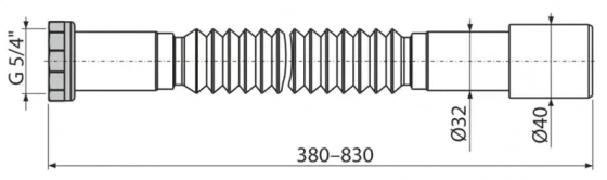Гибкое соединение 5/4×32/40 Alcaplast A760