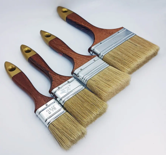 Кисть флейцевая ANGIELSKI ПРОФИ для масляных красок 102 мм с натур. ворсом Firsttool