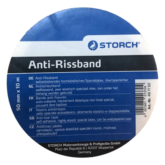 Лента малярная STORCH Anti-Rissband против разрыва 50 мм х 10 м (497150)