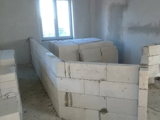 Блок газосиликатный ЗАБУДОВА 625x75x250, возможно 30% боя