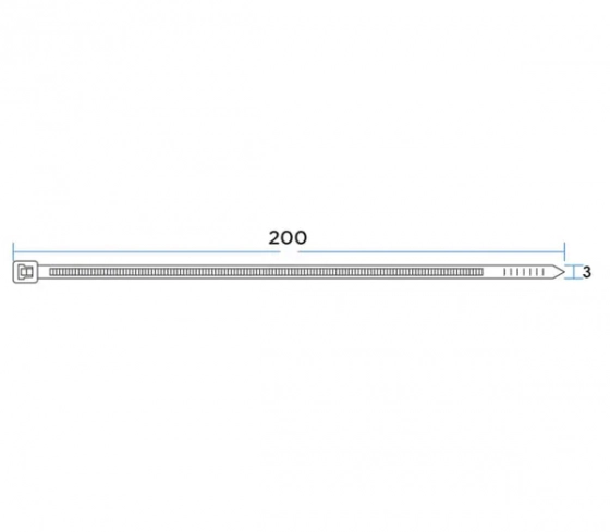 Хомут-стяжка 200x3,6 мм REXANT (07-0200) белый, 100 шт