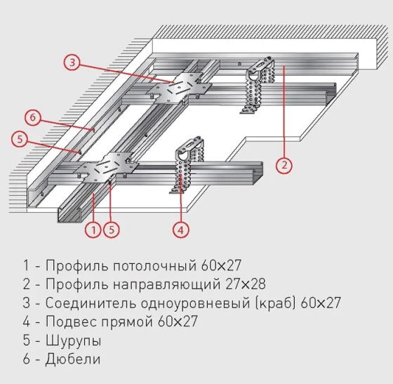 Соединитель одноуровневый краб KNAUF