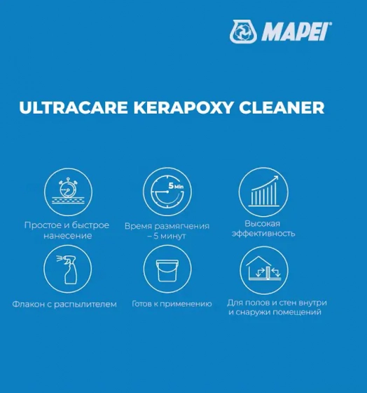Очиститель эпоксид. затирки Mapei ULTRACARE KERAPOXY CLEANER 0,75 л