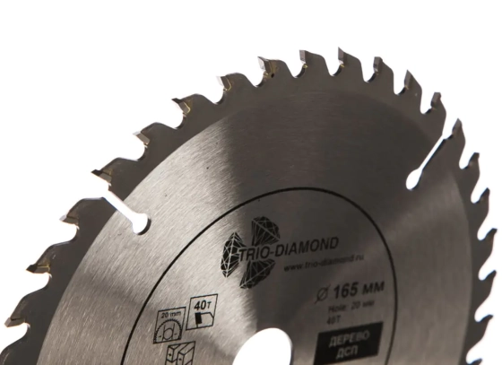 Диск пильный по дереву 165х20/16 мм Trio-diamond (FLL805)