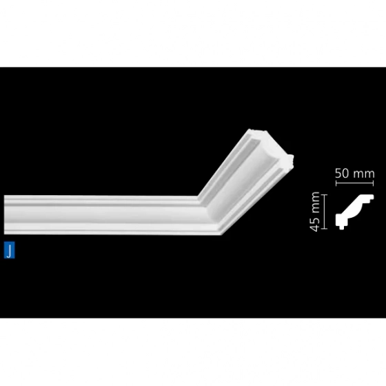 Плинтус потолочный NMC J 45х50 мм, 2 м