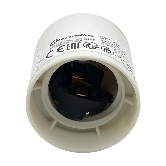 Патрон подвесной Е27 белый Electraline (71120)