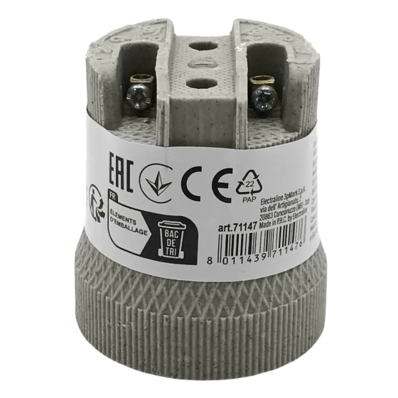Патрон подвесной Е27 керамический Electraline (71147)
