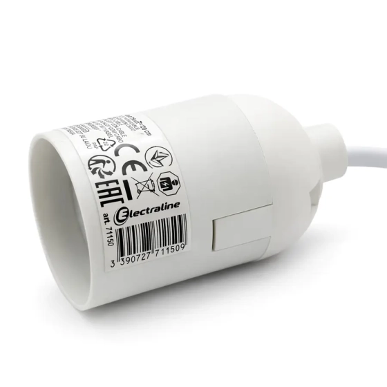 Патрон Electraline Е27 4А с кабелем ПВС 2х0,75 (71150)