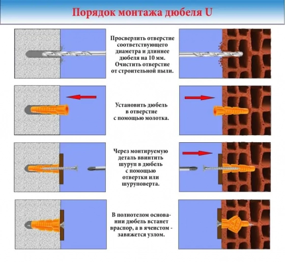 Дюбель 6х52 универсальный (200 шт)