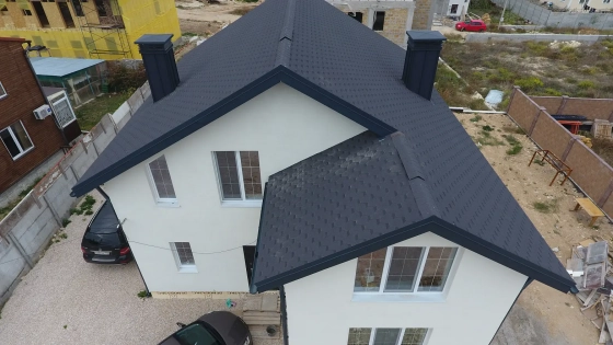 Черепица гибкая Docke Pie Standard Сота, серый, 3 м²