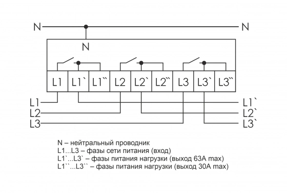Реле контроля напряжения "F&F" CP-723