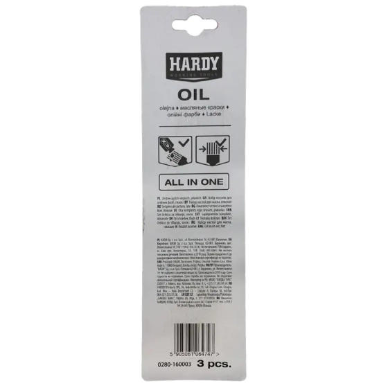 Набор кистей 3 шт Hardy (0280-160003)