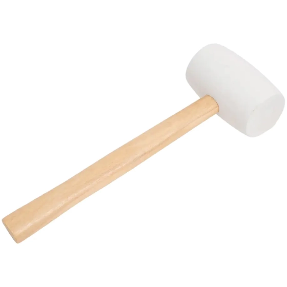 Киянка резиновая белая 680 г с деревянной ручкой Startul (ST2015-75)