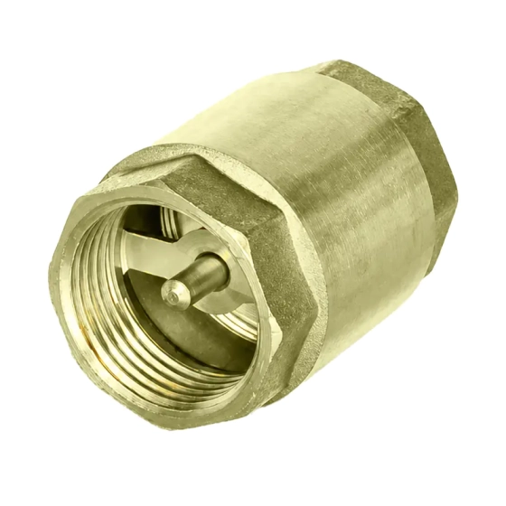 Клапан обратный с латунным штоком 1/2" ВН-ВН Valfex
