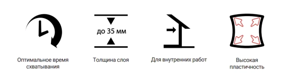 Клей для гипсокартона Тайфун Lux, 5 кг