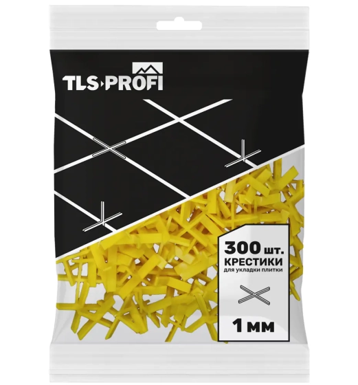Крестики для плитки 1 мм 300 шт TLS-Profi (TLSZAX102025)