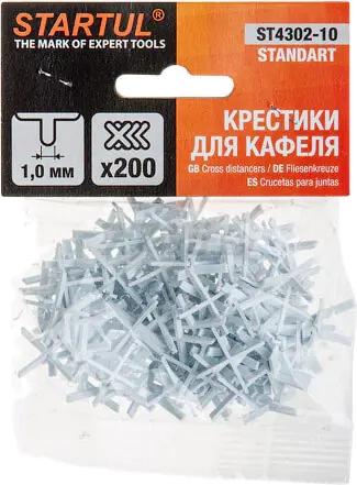 Крестики для плитки 1 мм 200 шт Startul (ST4302-10)