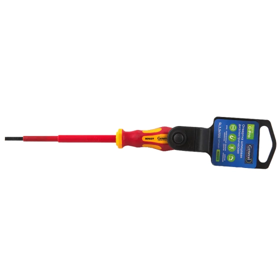 Отвертка диэлектрическая SL3,5x100 General 1000V (901011)