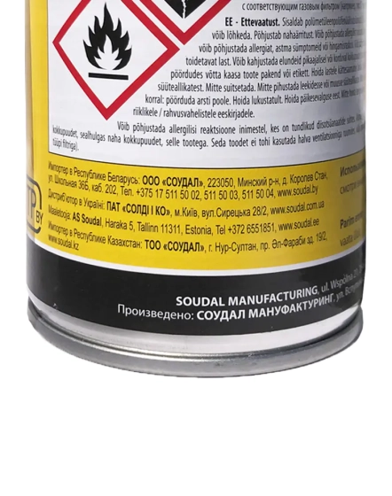 Монтажная пена Soudal с трубочкой, 300 мл