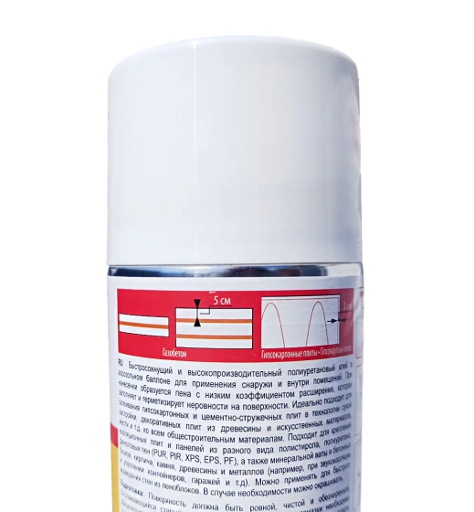 Клей-пена Soudal Soudabond Easy с трубочкой, 750 мл