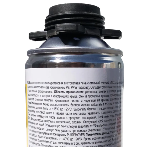 Монтажная пена Soudal Professional (окна, двери) под пистолет, 750 мл