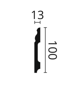 Плинтус напольный NMC WALLSTYL FB2 100x13 мм (2 м)