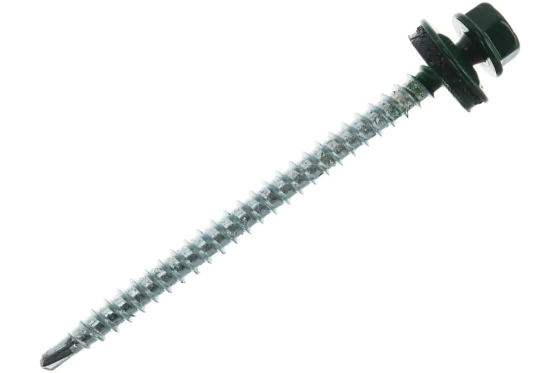Саморез кровельный 4,8х70 мм DAXMER RAL 6005 (зеленый), 100 шт