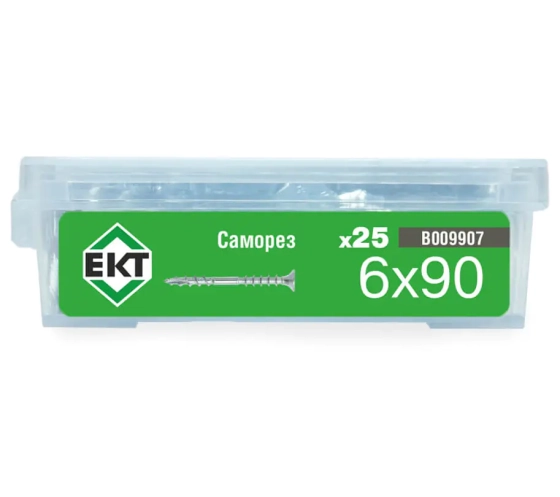 Саморез дистанционный ЕКТ 6х90 (25 шт) B009907