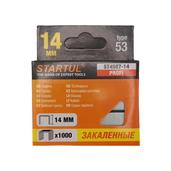 Скобы для степлера 14 мм тип 53 1000 шт Startul ST4507-14