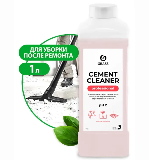 Средство для очистки после ремонта Grass Cement Cleaner, 1 л