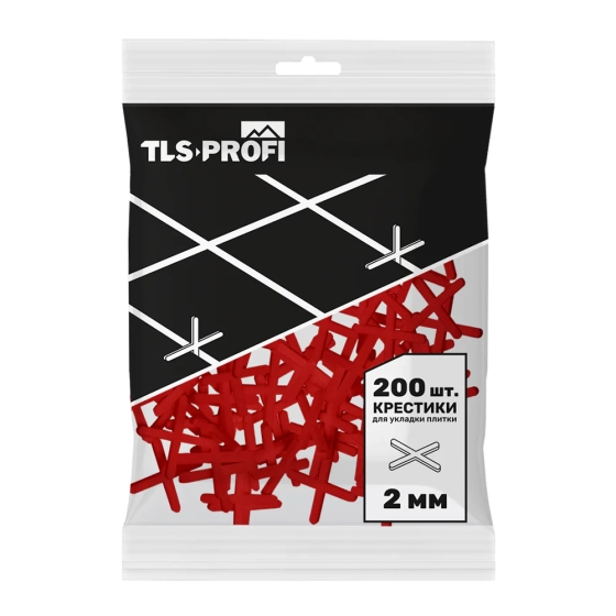 Крестики для плитки 2 мм 200 шт TLS-Profi (TLSZAX202025)