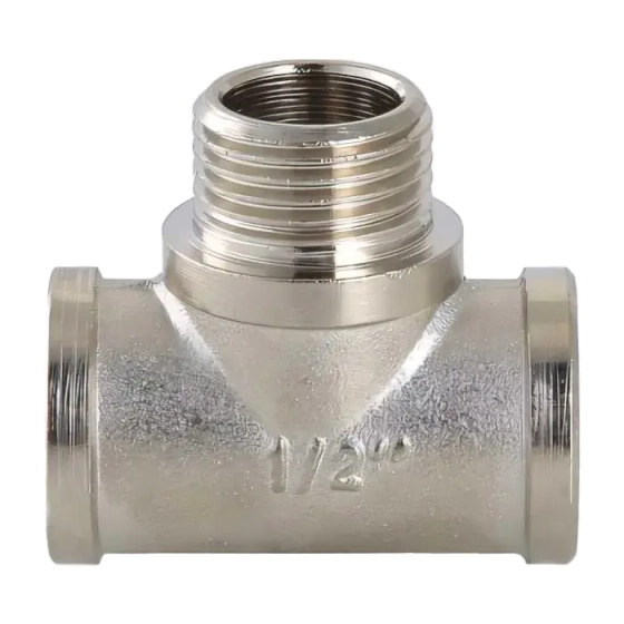 Тройник Valtec с переходом на нар. р. 1/2" ВР-ВН-ВР