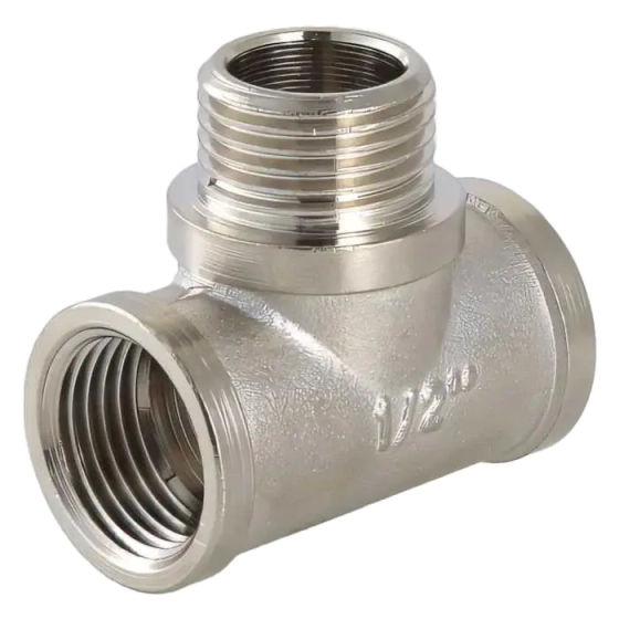 Тройник Valtec с переходом на нар. р. 1/2" ВР-ВН-ВР