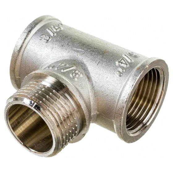 Тройник Valtec с переходом на нар. р. 3/4" вн.-нар.-вн.