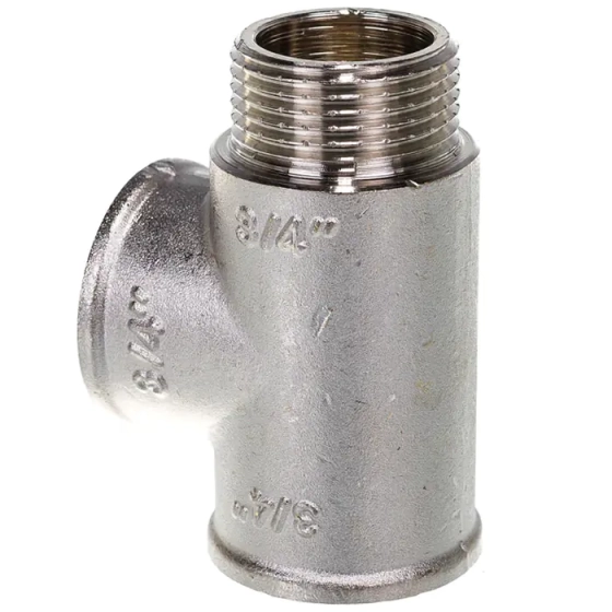 Тройник Valtec с переходом на нар. р. 3/4" вн.-вн.-нар.