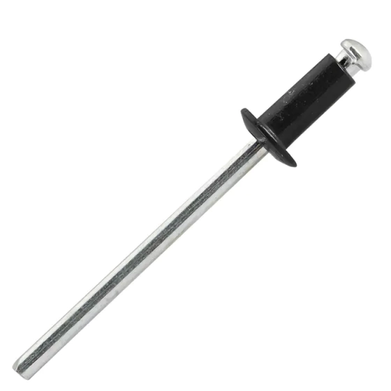 Заклепка вытяжная 3,2х8 мм Al/st Tech-Krep RAL 9005 (черный янтарь), 100 шт