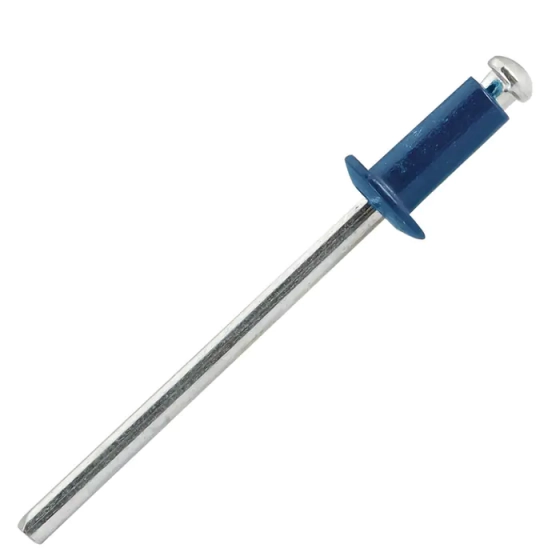 Заклепка вытяжная 3,2х8 мм Al/st Tech-Krep RAL 5005 (ярко-синий), 100 шт
