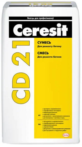 Ceresit CD 21 смесь для ремонта бетона, 25 кг
