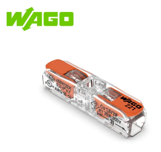 Клемма соединительная Wago 221-2411 (2 отверстия) 5 шт