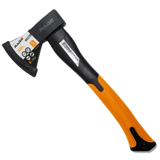 Топор 0,6 кг с фиберглассовой рукояткой VIRA RAGE (900211)