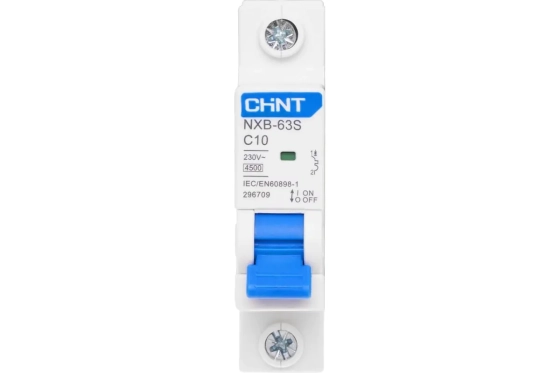 Автоматический выключатель CHINT NXB-63S 1P 10А 4,5kA тип C
