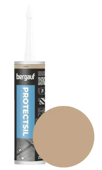 Герметик силиконовый Bergauf Protectsil (багама) 280 мл