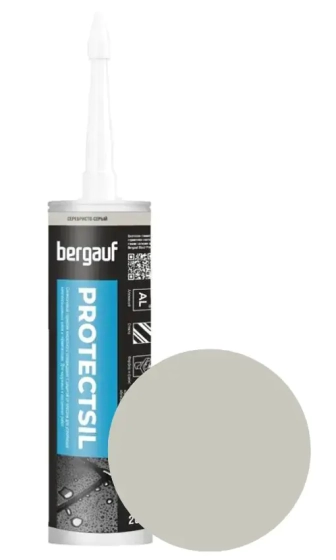 Герметик силиконовый Bergauf Protectsil (серебристо-серый) 280 мл