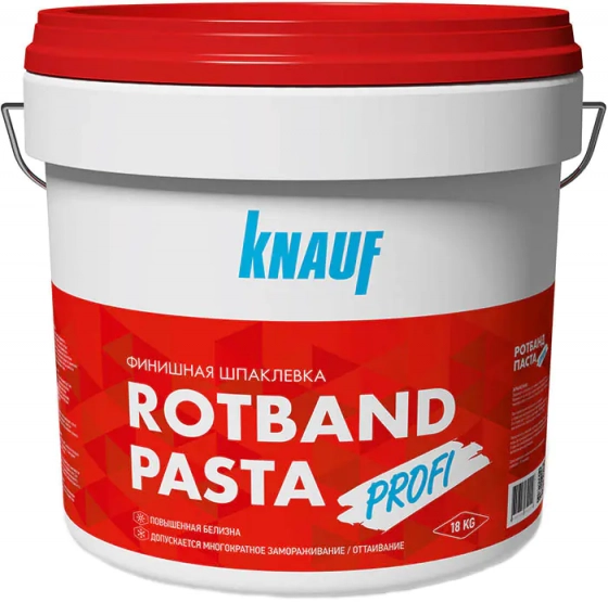 Шпатлевка финишная KNAUF Ротбанд-Паста PROFI, 18 кг