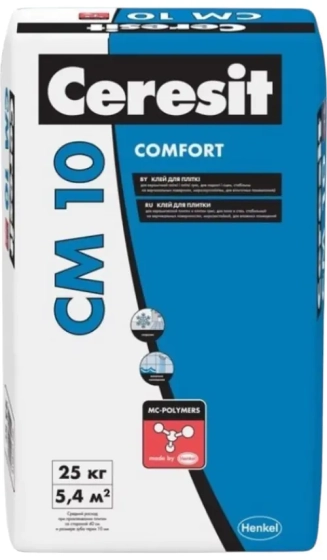 Клей для плитки Ceresit CM 10, 25 кг