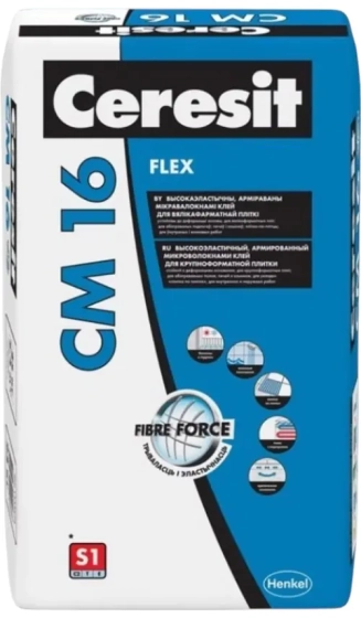 Клей для плитки усиленной фиксации Ceresit CM 16 Flex, 25 кг