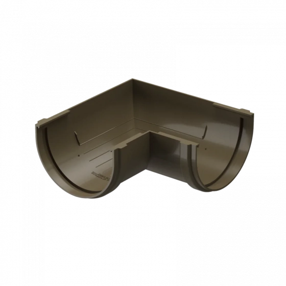 Угловой элемент 90º Docke PREMIUM RAL 8017 (каштан)
