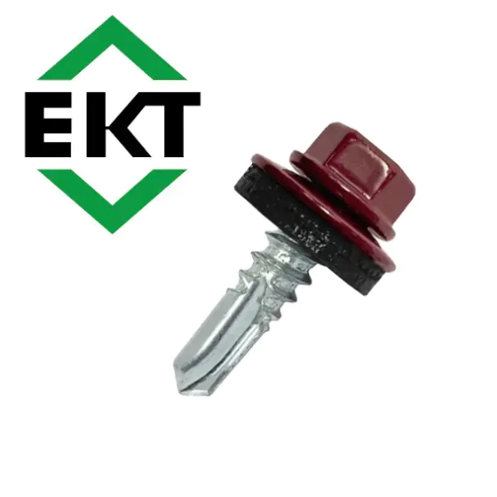 Саморез кровельный ЕКТ 5,5х19, RAL 3005 (50 шт), B009429